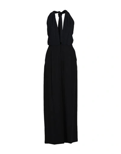 Mm6 Maison Margiela Woman Jumpsuit Black Size 4 Virgin Wool, Viscose, Polyamide, Elastane