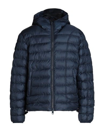 Diesel W-scottys Man Down Jacket Navy Blue Size 42 Polyester