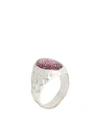 Voodoo Jewels Sigillum Ring Woman Ring Silver Size 5.25 Bronze, Resin In Silver