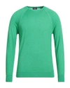 Drumohr Man Sweater Green Size 38 Super 140s Wool