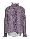 Isabel Marant Étoile Woman Shirt Purple Size 6 Cotton In Purple