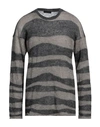 Lucques Man Sweater Grey Size 46 Alpaca Wool, Polyamide