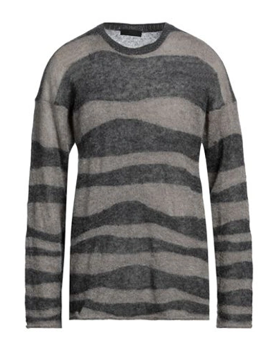Lucques Man Sweater Grey Size 46 Alpaca Wool, Polyamide In Grey
