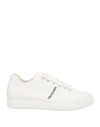 Trussardi Woman Sneakers White Size 12 Textile Fibers