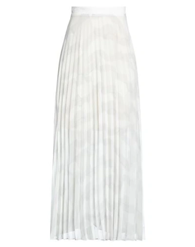 Tommy Hilfiger Woman Long Skirt Off White Size 2 Polyester