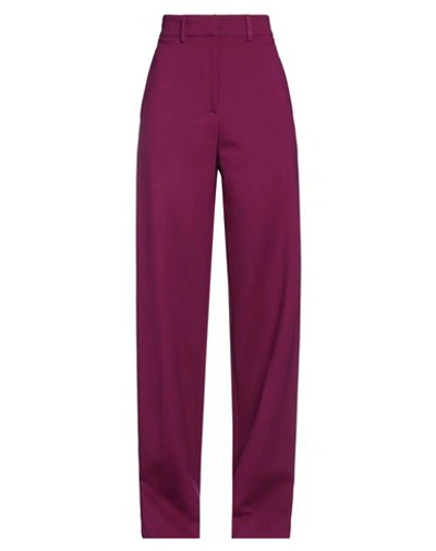 Happer Woman Pants Mauve Size 4 Viscose, Nylon, Elastane In Purple