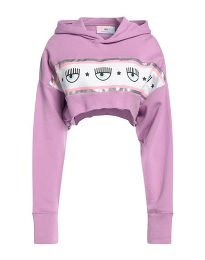 Chiara Ferragni Woman Sweatshirt Pink Size S Cotton