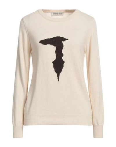 Trussardi Woman Sweater Beige Size S Polyamide, Viscose, Wool, Cashmere