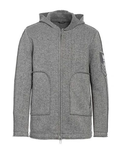 Grey Daniele Alessandrini Man Coat Grey Size 36 Polyester, Wool
