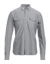 Mauro Grifoni Man Shirt Light Grey Size 40 Cotton In Grey