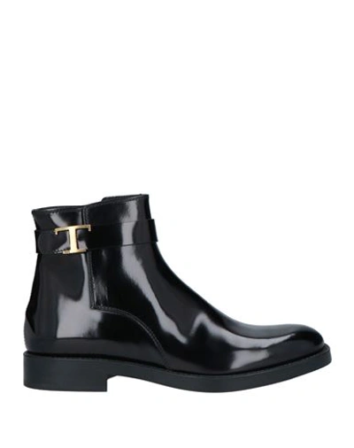 Tod's Woman Ankle Boots Black Size 6 Soft Leather