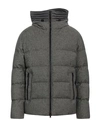 Herno Man Down Jacket Grey Size 42 Polyester, Viscose, Wool, Elastane