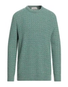 Agnona Man Sweater Green Size S Cashmere, Metal