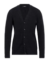 +39 Masq Man Cardigan Midnight Blue Size 38 Cotton, Polyamide, Elastane