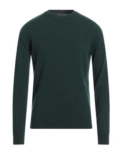 +39 Masq Man Sweater Dark Green Size 38 Merino Wool, Cashmere