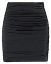District By Margherita Mazzei Woman Mini Skirt Black Size M Polyamide, Elastane