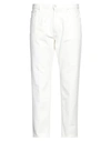 People (+)  Man Pants White Size 34 Cotton