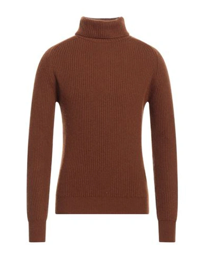 +39 Masq Man Turtleneck Brown Size 44 Wool