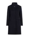 Cinzia Rocca Woman Coat Midnight Blue Size 12 Wool, Polyamide, Cashmere