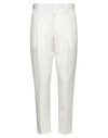 Low Brand Man Pants Cream Size 40 Polyester, Virgin Wool In White