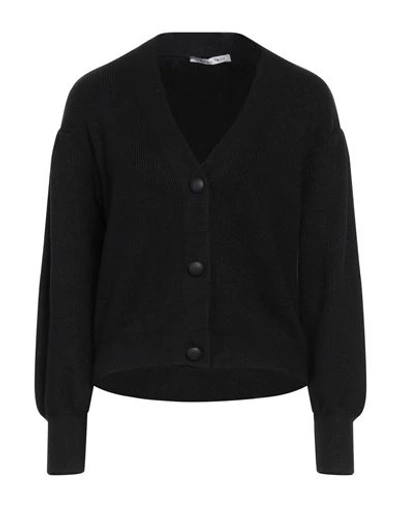 Caractere Caractère Woman Cardigan Black Size 2 Viscose, Polyester, Polyamide