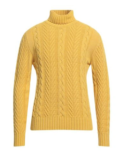 +39 Masq Man Turtleneck Yellow Size 38 Wool, Polyamide In Yellow