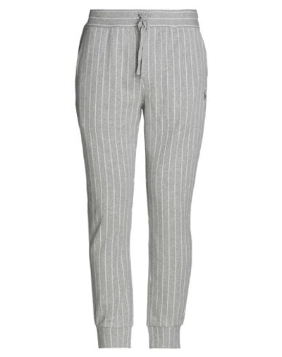 Polo Ralph Lauren Pinstriped Double-knit Jogger Pant Man Pants Grey Size Xl Cotton