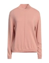 Bellwood Woman Turtleneck Pastel Pink Size Xl Wool, Viscose, Cashmere, Polyamide