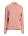 Bellwood Woman Turtleneck Antique Rose Size M Wool, Viscose, Cashmere, Polyamide In Pink