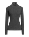 Trussardi Woman Turtleneck Lead Size S Wool, Viscose, Polyamide, Cashmere In Grey