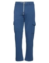 Luigi Borrelli Napoli Man Pants Blue Size 40 Cotton