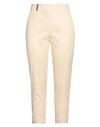 Peserico Woman Pants Beige Size 10 Cotton, Elastane