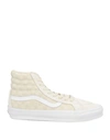 Vans Vault Man Sneakers Cream Size 9 Leather, Textile Fibers In White