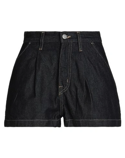 Other Stories High Waist Denim Shorts In Blue