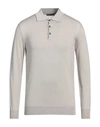 +39 Masq Man Sweater Dove Grey Size 40 Wool, Silk