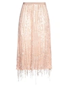 Elisabetta Franchi Woman Midi Skirt Pink Size 6 Viscose, Plastic, Glass