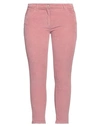 Corte Dei Gonzaga Woman Pants Antique Rose Size 12 Cotton, Elastane In Pink