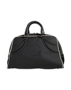 High Woman Handbag Black Size - Polyester, Soft Leather