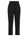 Silvian Heach Woman Pants Black Size 6 Polyester, Viscose, Elastane