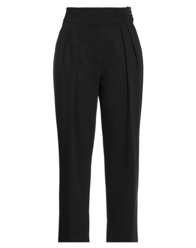 Silvian Heach Woman Pants Black Size 2 Polyester, Viscose, Elastane
