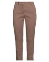 Peserico Woman Pants Khaki Size 14 Cotton, Elastane In Beige