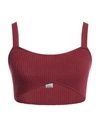 Kontatto Woman Top Burgundy Size Onesize Viscose, Acrylic, Elastane In Red