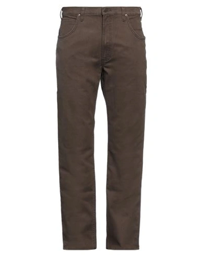 Lee Man Pants Brown Size 34w-34l Cotton, Elastane