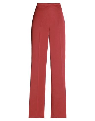 Max & Co . Woman Pants Garnet Size 10 Polyester In Red