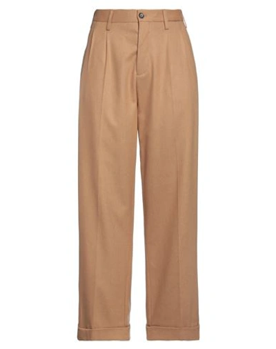 MARNI MARNI WOMAN PANTS CAMEL SIZE 8 VIRGIN WOOL, POLYAMIDE, ELASTANE