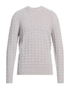 Drumohr Man Sweater Light Grey Size 46 Cashmere In Grey