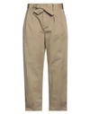 Dondup Woman Pants Khaki Size 31 Cotton, Elastane In Beige