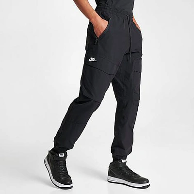 Nike Men's Sportswear Air Max Woven Cargo Pants In Black/black