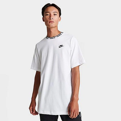 Nike Men's Sportswear Club Futura Logo T-shirt In White/black