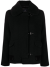 Fay Faux-fur Collar Wool Jacket In Black